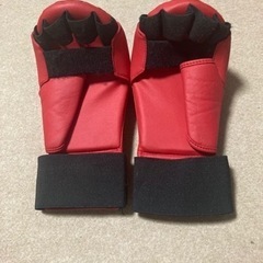 中古品　ミズノ　全日本空手道連盟 赤拳サポーターの画像