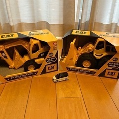 【お話中】男の子　おもちゃ　ショベルカーとホイールローダー2個