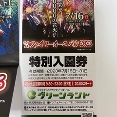 グリーンランド⭐️　入園券2枚　1000円の画像