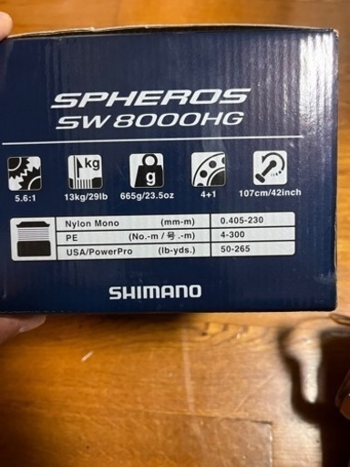 シマノ　21スフィロスSW 8000HG