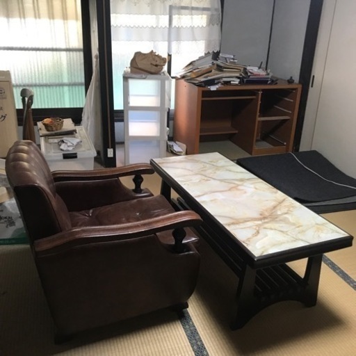 ソファー・テーブルセット　アンティーク　昭和　古家具　古民家