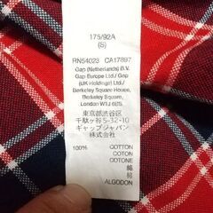 GAP　チェックシャツの画像