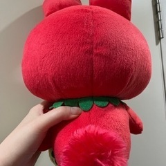 新品 マイメロディ 2L カラーストロベリー BIGぬいぐるみ ゲームセンターの画像