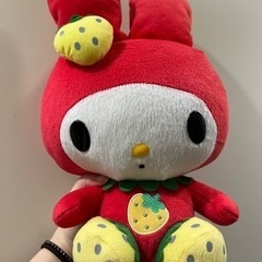 新品 マイメロディ 2L カラーストロベリー BIGぬいぐるみ ...
