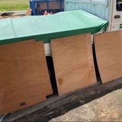 中古ベニヤ板　3枚　合板　ベニア　2.5ミリ程度の画像