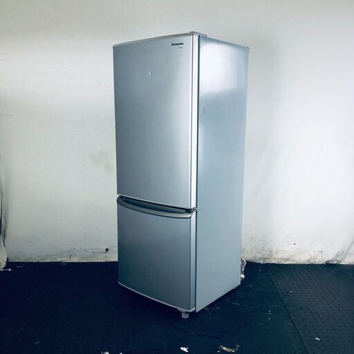 ID:rg217220 【自社配送エリア内限定】パナソニック Panasonic 冷蔵庫 一人暮らし 中古 2014年製 2ドア 262L シルバー ファン式 右開き NR-B265B-S  【リユース品：状態C】【送料無料】【設置費用無料】
