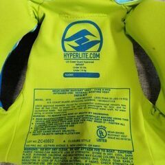 幼児用ライフジャケットの画像