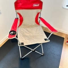 Coleman アウトドアテーブル（コンロ置き付き）+チェア5脚の画像
