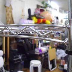 4段 メタルラック  幅90×奥46×高150㎝ スチールラック シルバー アルミラック 棚 収納 家具 札幌市 厚別区の画像