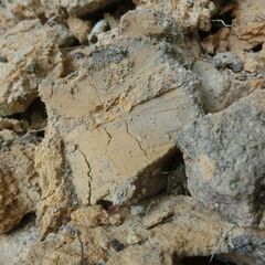 【陶芸,土壁,竈】粘土 (黄色と灰色の粘土質の土)　 陶芸、釜戸づくり、古民家の土壁修復にいかがでしょうか？【無料】※常時受付中ですの画像