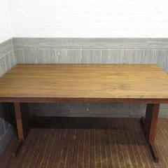 ss5205　ダイニングテーブル　ダークブラウン　150×85cm　木製　食卓　4人掛け　低め　長方形　長角　こげ茶　シンプル