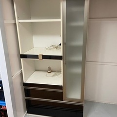 【売却済】鹿児島中央署近く/スムージングレール引出し/食器棚