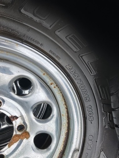 265/70R15 110S ホイール付き4本セット