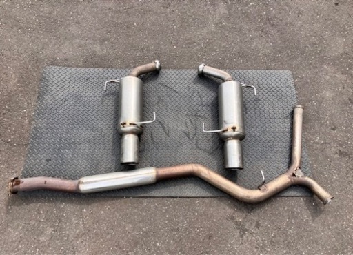 スバル BP5 レガシィ ワゴン フルステン 社外マフラー フジツボ Legalis Super R 中間パイプ リアピース 左右出し