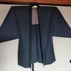 着物　紺色　男性　アンサンブル　2点セット　20番の画像