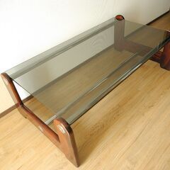 カリモク家具　ガラステーブル