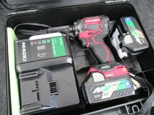 美品 Hikoki コードレスインパクトドライバ WH36DC 2XPRS 36V マルチボルト フレアレッド Bluetooth ハイコーキ