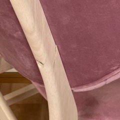 ダイニングチェア イス ピンクの画像