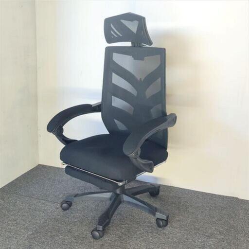新品アウトレット品　メッシュチェア　ブラック