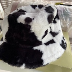 【中古】アニマル柄　秋冬用バケットハット