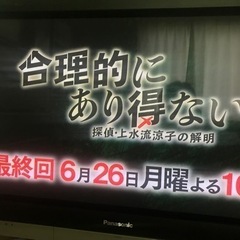 値下げ！Panasonic VIERA TH-37 PX600 プラズマテレビの画像