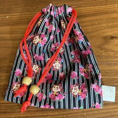 ペコちゃん 縮緬風巾着袋