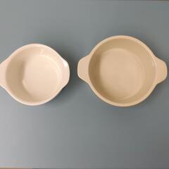 受付中！無料★丸型グラタン皿(深)２個セット★中古訳ありの画像