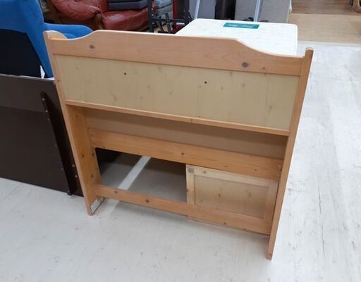 シングルベッド マットレス付き 幅100×奥215×高60cm 木製 宮棚付き 引き出し収納付き 家具 寝具 札幌市 厚別区