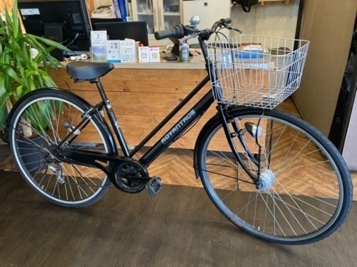 【前輪タイヤ・前輪チューブ新品！】LEDオートライト　6速　27インチ　ブラック