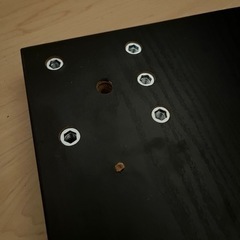 机 天板 ニトリ プレフェ 黒 140cmの画像