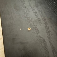 机 天板 ニトリ プレフェ 黒 140cmの画像