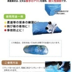 投げ込み用などのふかふかなマットです！の画像