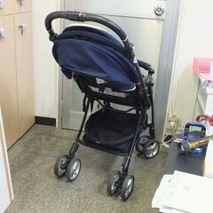 Aprica アップリカ ラグーナ ビッテ ソファークッション ベビーカー 乳母車 ネイビー JA-16427の画像