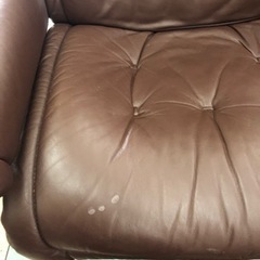 ⭐️値下げしましま⭐️?本革EKORNES?リクライニングチェアーオットマン付?️