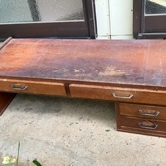 【お譲り先決まりました】文机 和机 ローテーブル 昭和レトロ 骨...