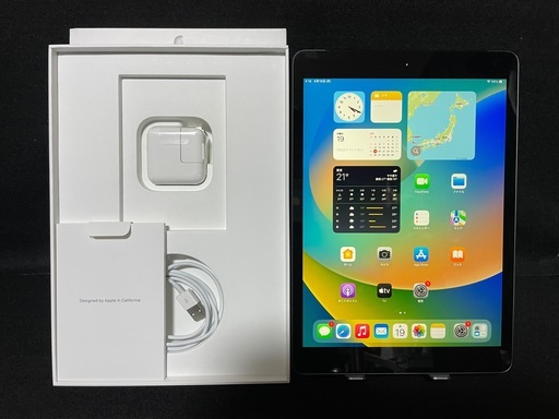 美品！ 外でも使えるセルラーモデル！ もちろん格安SIMが使えるSIMフリー！純正箱&付属品完備！ iPad 第7世代 cellular グレー