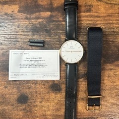 【引っ越しの為整理、急募】ダニエルウェリントン 腕時計 替えベルト付き  Classic 40MM クラシック DW00500002 Daniel Wellingtonの画像