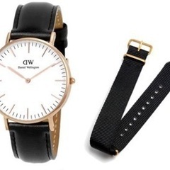 【引っ越しの為整理、急募】ダニエルウェリントン 腕時計 替えベルト付き  Classic 40MM クラシック DW00500002 Daniel Wellingtonの画像