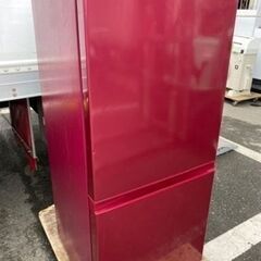 福岡市内配送無料　2018年式　AQR-16G-R 冷蔵庫 ルージュ [2ドア /右開きタイプ /157L]