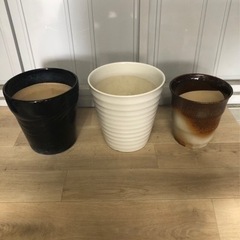 植木鉢セット バラ売り不可です。    サイズ （白）23.5㎝...