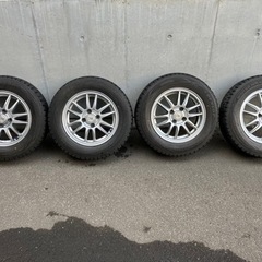 DUNLOP スタッドレスタイヤ 175/70R14 ホイール付き 4本セット DUNLOP（ダンロップ） 175/70R14 スタッドレスタイヤ アルミホイール 4