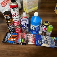バイク用品 の 残り オイル クリーンスプレー等