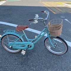 子供用　自転車　ブリヂストン　ハッチ　18インチ　一本スタンド　...