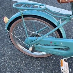 子供用　自転車　ブリヂストン　ハッチ　18インチ　一本スタンド　補助輪　取説付きの画像