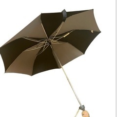 折りたたみ傘 雨傘 傘 雨具 アンティーク 昭和レトロ キッズ ファッション 小物 黒/グレーの画像