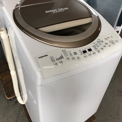 福岡市内配送設置無料　東芝 TOSHIBA AW-9V3M（T） [たて型洗濯乾燥機 （9.0kg） マジックドラム ブラウン]