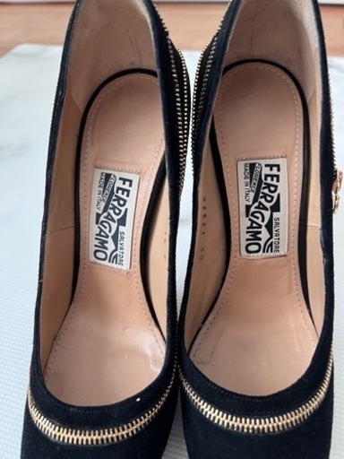 Ferragamoパンプス☆本スエード☆35 1/2