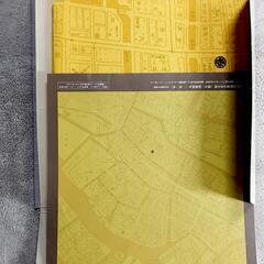 銀座三越　 風呂敷　非売品　　帝都復興東京市全図(昭和4年)柄の風呂敷の画像