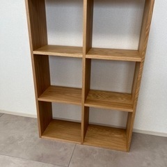 無印良品 スタッキングシェルフ 3段×2列 オーク