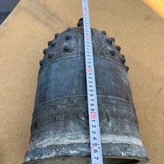 大きい鐘 青銅 重さ17kg 直径27cm 高さ47cmアンティーク 珍品希少の画像